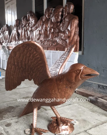 berbagai patung burung tembaga cutom