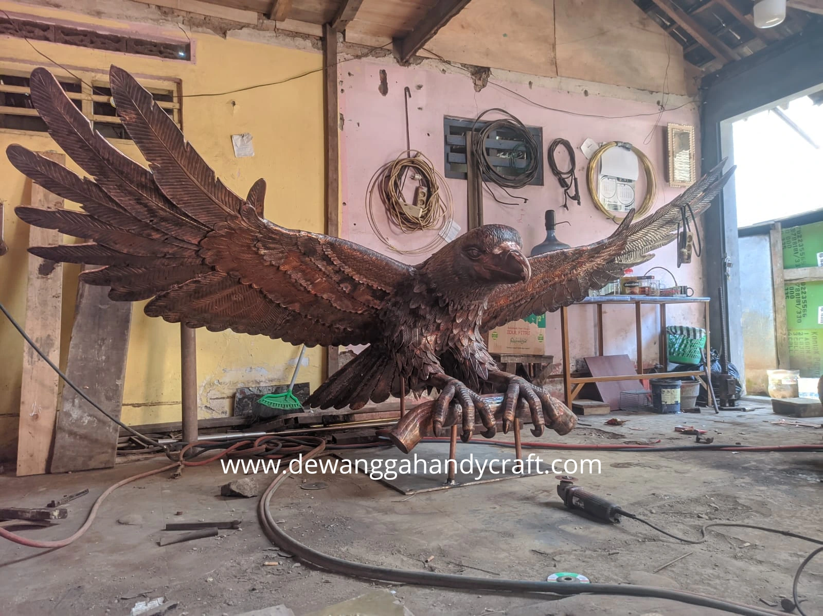 jual patung garuda tembaga